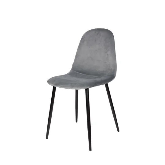 Stół NELSON fi 100 + 4 krzesła OLAF szary - Zdjęcie 5