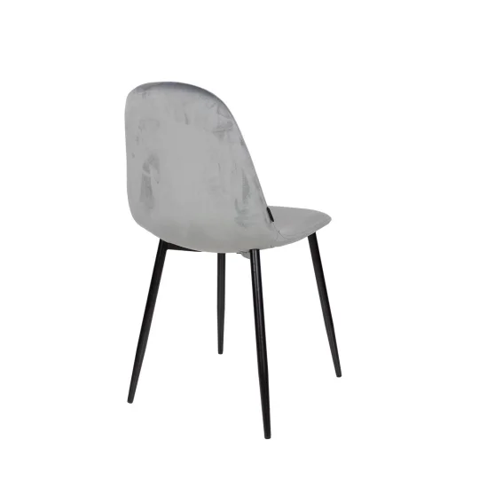 Stół NELSON fi 100 + 4 krzesła OLAF szary - Zdjęcie 6