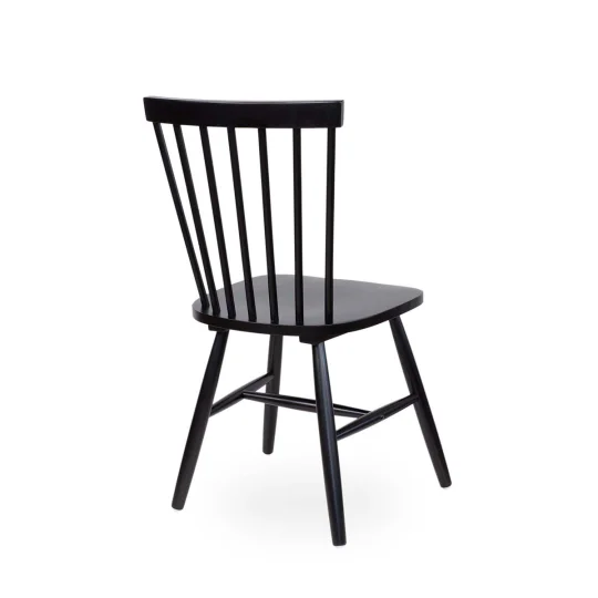 Stół rozkładany LEVIN fi 110 + 4 krzesła RAINO czarny - Zdjęcie 7