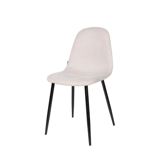 Stół rozkładany LEVIN fi 110 + 4 krzesła OLAF beżowy - Zdjęcie 6