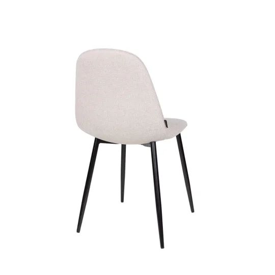 Stół rozkładany LEVIN fi 110 + 4 krzesła OLAF beżowy - Zdjęcie 7
