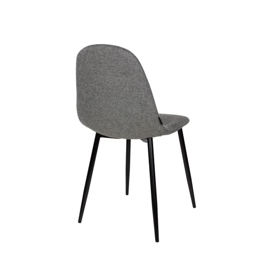 Stół rozkładany LEVIN fi 110 + 4 krzesła OLAF ciemnoszary - Zdjęcie 7
