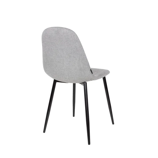 Stół rozkładany LEVIN fi 110 + 4 krzesła OLAF jasnoszary - Zdjęcie 7