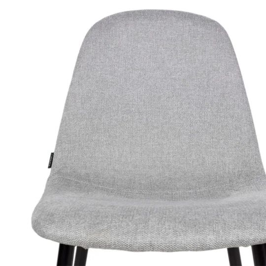 Stół rozkładany LEVIN fi 110 + 4 krzesła OLAF jasnoszary - Zdjęcie 8
