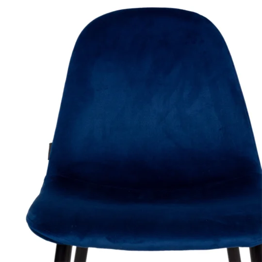 Stół rozkładany LEVIN fi 110 + 4 krzesła OLAF niebieski - Zdjęcie 8