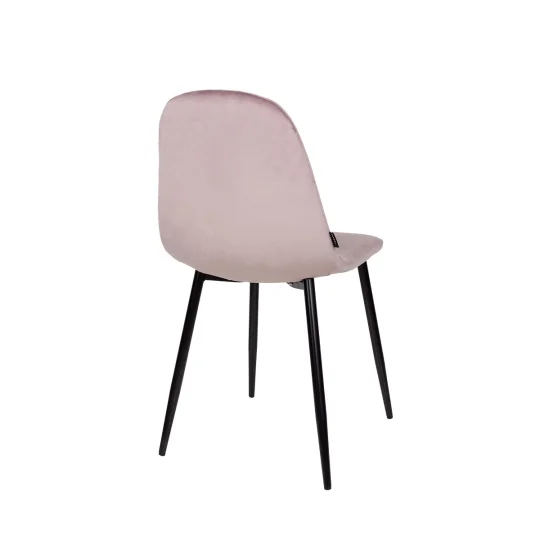 Stół rozkładany LEVIN fi 110 + 4 krzesła OLAF różowy - Zdjęcie 7