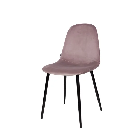 Stół rozkładany LEVIN fi 110 + 4 krzesła OLAF różowy - Zdjęcie 6