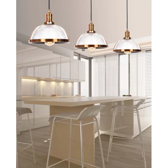 LAMPA WISZĄCA LOFT MOSIĘŻNA BRICO					 - Zdjęcie 3