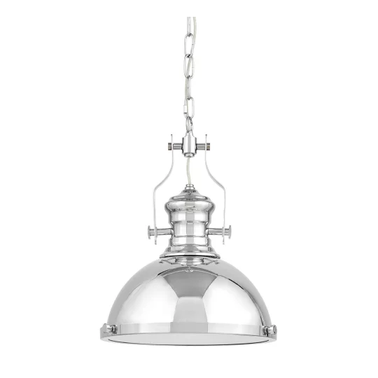 LAMPA WISZĄCA INDUSTRIALNA LOFT CHROMOWANA ETTORE					 - Zdjęcie 3