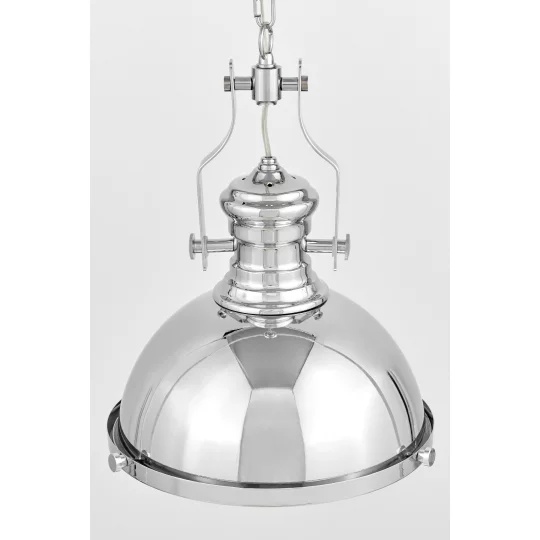 LAMPA WISZĄCA INDUSTRIALNA LOFT CHROMOWANA ETTORE					 - Zdjęcie 6