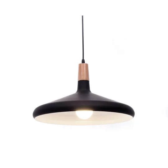 NOWOCZESNA LAMPA WISZĄCA SKANDYNAWSKA ZWIS CZARNA BAFIDO C1					 - Zdjęcie 4