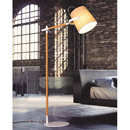 LAMPA STOJĄCA PODŁOGOWA KREMOWA LAPIDUS					 - Zdjęcie 2