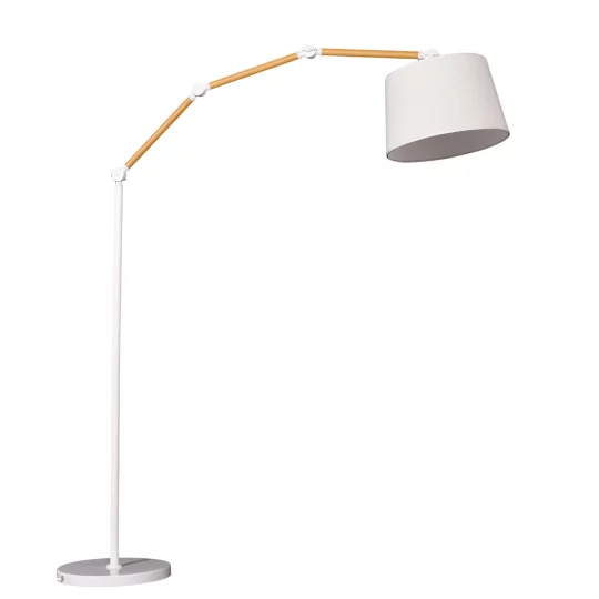 LAMPA STOJĄCA PODŁOGOWA KREMOWA CORSUS					