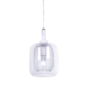 NOWOCZESNA LAMPA WISZĄCA BIAŁA BESSA
