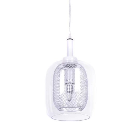 NOWOCZESNA LAMPA WISZĄCA BIAŁA BESSA					 - Zdjęcie 5