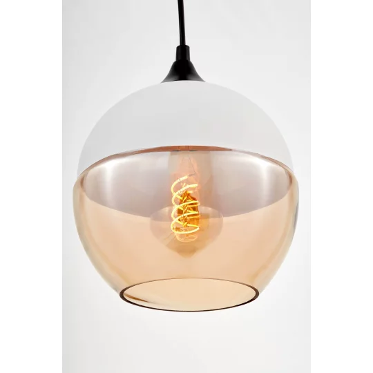 LAMPA WISZĄCA LOFT INDUSTRIALNA BIAŁA ALBION					 - Zdjęcie 4