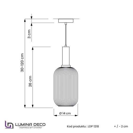 LAMPA WISZĄCA LOFT BIAŁA RICO					 - Zdjęcie 5