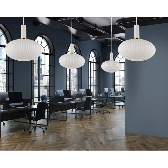 LAMPA WISZĄCA LOFT BIAŁA FLORI					 - Zdjęcie 2