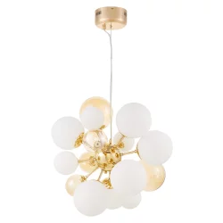 NOWOCZESNA LAMPA WISZĄCA ZŁOTA GALAKSIDA W10					