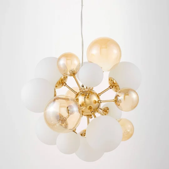 NOWOCZESNA LAMPA WISZĄCA ZŁOTA GALAKSIDA W10					 - Zdjęcie 5