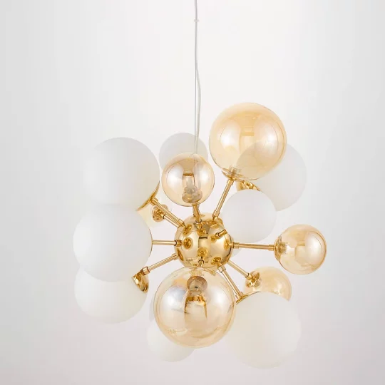 NOWOCZESNA LAMPA WISZĄCA ZŁOTA GALAKSIDA W10					 - Zdjęcie 6