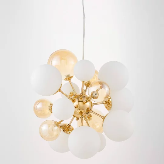 NOWOCZESNA LAMPA WISZĄCA ZŁOTA GALAKSIDA W10					 - Zdjęcie 7