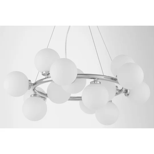 NOWOCZESNA LAMPA WISZĄCA CHROMOWANA MARSIADA W15					 - Zdjęcie 2