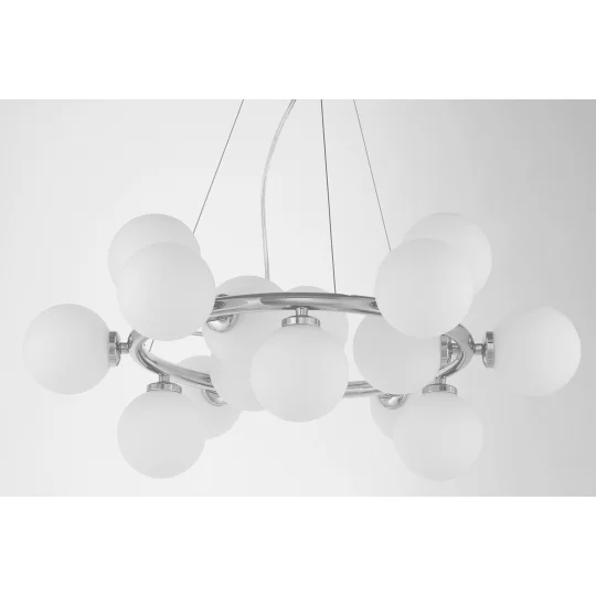 NOWOCZESNA LAMPA WISZĄCA CHROMOWANA MARSIADA W15					 - Zdjęcie 4