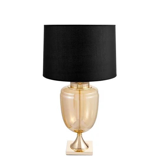 LAMPA NOCNA CZARNO-ZŁOTA OLIMPIA					 - Zdjęcie 3