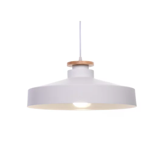 NOWOCZESNA LAMPA WISZĄCA BIAŁA LUDOR					 - Zdjęcie 4