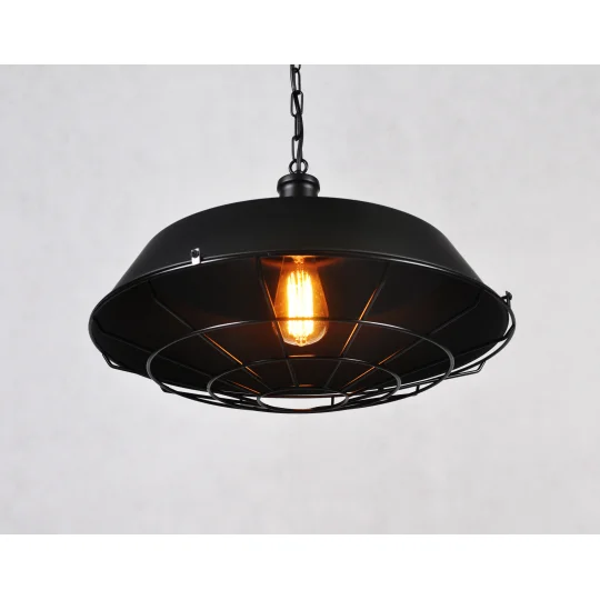 LAMPA WISZĄCA INDUSTRIALNA LOFT CZARNA ARIGIO D45					 - Zdjęcie 3