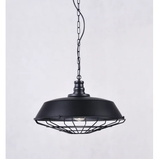 LAMPA WISZĄCA INDUSTRIALNA LOFT CZARNA ARIGIO D45					 - Zdjęcie 4