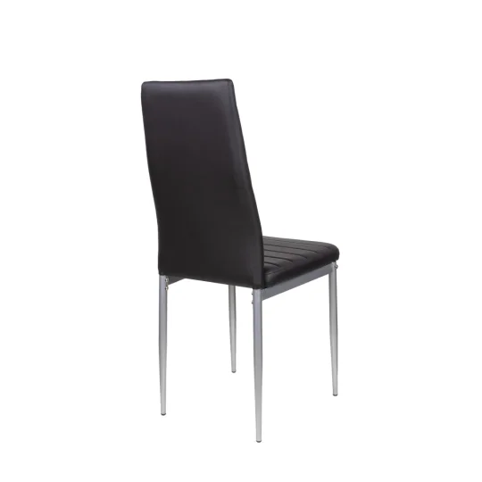 6x Krzesło tapicerowane MATI czarny/szary - Zdjęcie 3