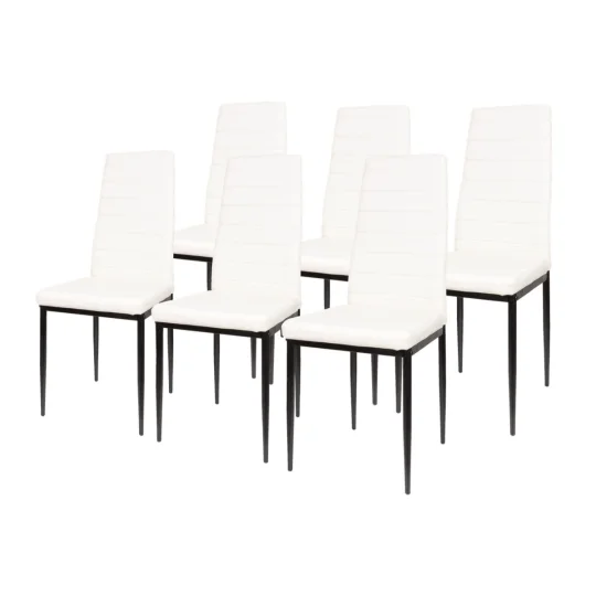 6x Krzesło tapicerowane MATI biały