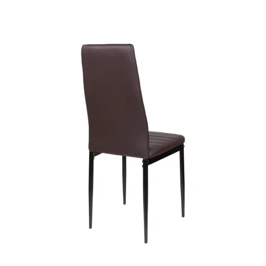 6x Krzesło tapicerowane MATI brązowy - Zdjęcie 3