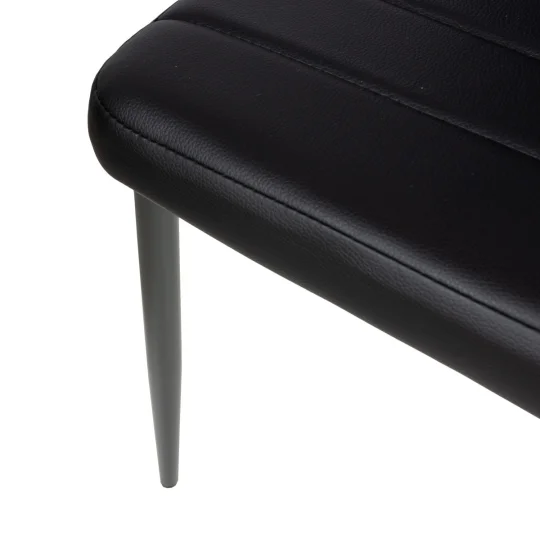 6x Krzesło tapicerowane MATI czarny - Zdjęcie 5