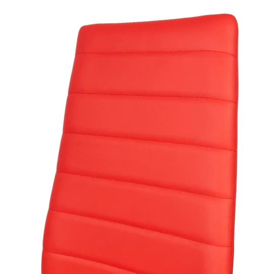 6x Krzesło tapicerowane MATI czerwony - Zdjęcie 7