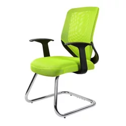 Fotel biurowy UNIQUE MOBI SKID Jasnozielony