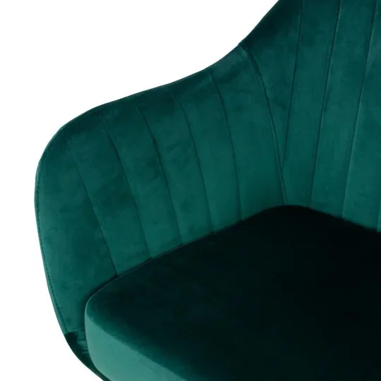Stół LEVIN fi 110 + 4 krzesła MUNIOS zielony - Zdjęcie 5