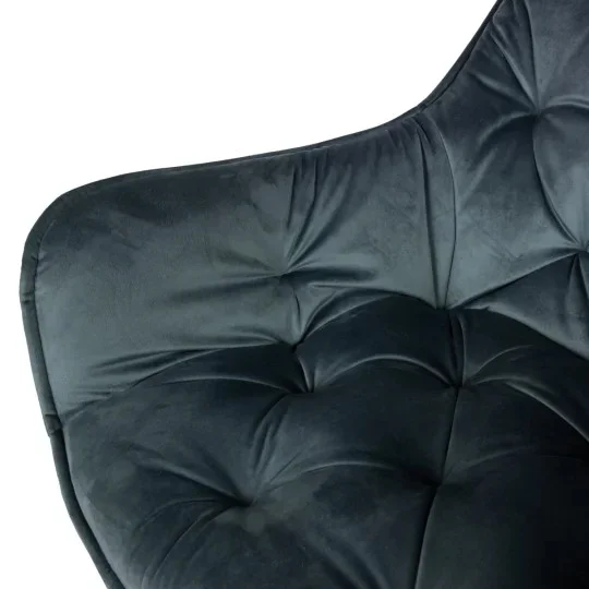Stół NELSON fi 100 + 4 krzesła ZIDANE ciemnoszary - Zdjęcie 4
