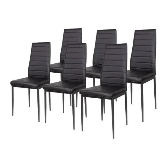Stół AVILA 120x80 + 6 krzeseł MATI czarny - Zdjęcie 3