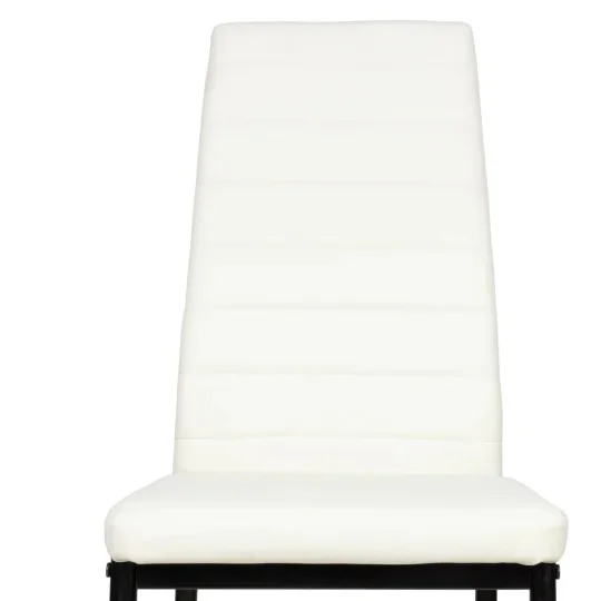 Stół HOBART 120x80 + 6 krzeseł MATI biały - Zdjęcie 4