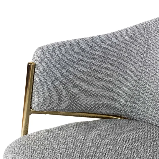 Krzesło tapicerowane MAXIMUS - złote nogi - Zdjęcie 3