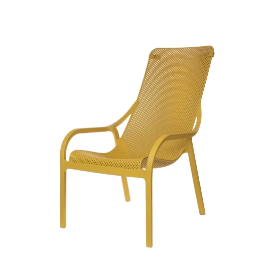 Stół SPRITZ senape/żółty + 2 fotele NET LOUNGE senape/żółty - Zdjęcie 2