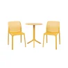 Stół SPRITZ senape/żółty + 2 krzesła BIT senape/żółty
