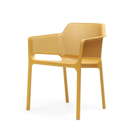 Stół SPRITZ senape/żółty + 2 krzesła NET senape/zółty - Zdjęcie 2