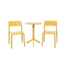 Stół SPRITZ senape/żółty + 2 krzesła TRILL BISTROT senape/żółty