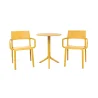 Stół SPRITZ senape/żółty + 2 krzesła TRILL ARMCHAIR senape/żółty
