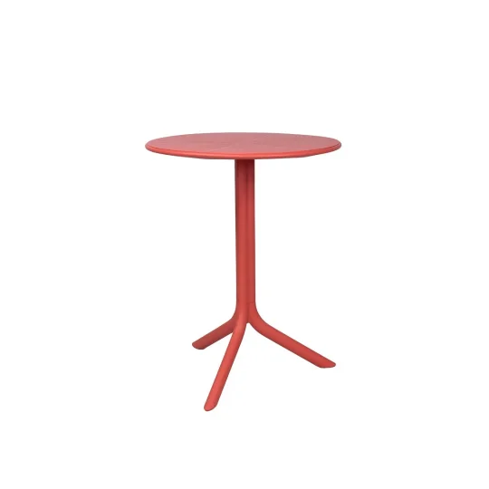 Stół SPRITZ corallo/czerwony + 2 fotele NET LOUNGE corallo/czerwony - Zdjęcie 5