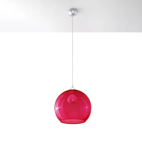 Lampa wisząca BALL czerwona - Zdjęcie 2